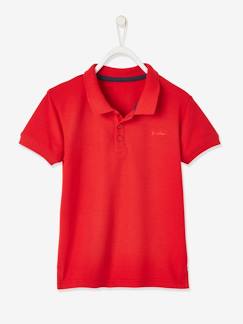 Polo manches courtes broderie poitrine garçon  - vertbaudet enfant