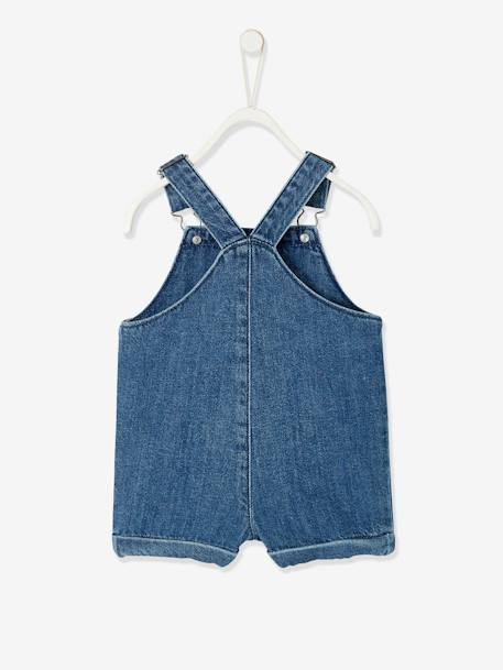 Salopette courte en denim bébé stone 4 - vertbaudet enfant 