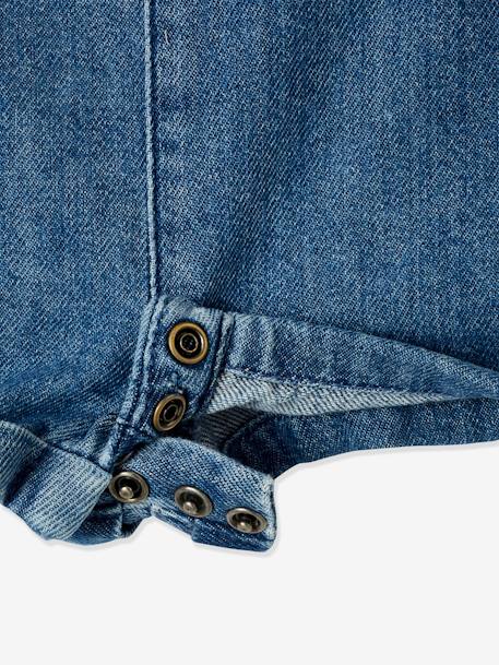 Salopette courte en denim bébé stone 6 - vertbaudet enfant 