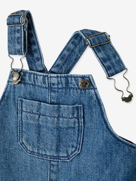 Salopette courte en denim bébé stone 5 - vertbaudet enfant 