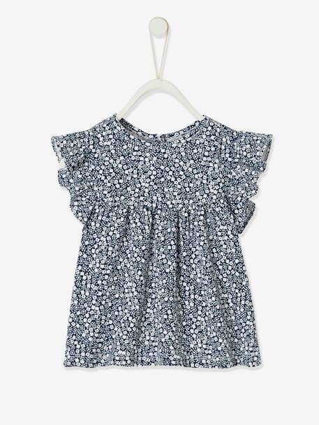 Bébé-T-shirt, sous-pull-T-shirt-T-shirt imprimé fleurs bébé