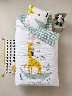 Linge de maison et décoration-Parure housse de couette + taie d'oreiller enfant HAPPY'RAMIDE