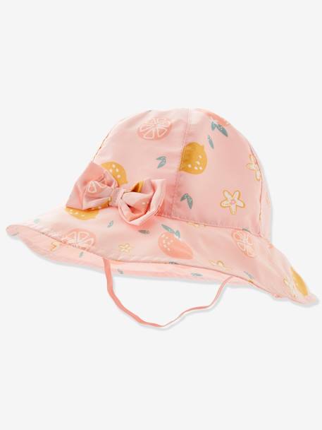 Chapeau imprimé bébé fille rose pâle imprimé 1 - vertbaudet enfant 