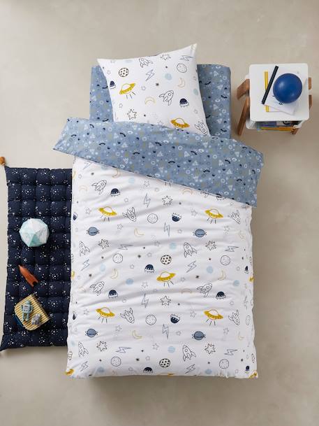 Drap-housse enfant COSMOS bleu 2 - vertbaudet enfant 