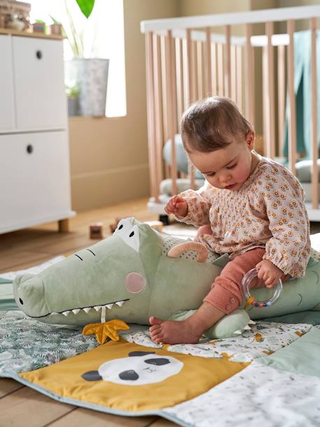 Grande peluche d'activités Crocodile vert 1 - vertbaudet enfant 