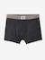 Lot de 5 boxers garçon BASICS lot gris chiné rayé 3 - vertbaudet enfant 