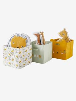 hanoi kids-Chambre et rangement-Rangement-Meuble à cases, accessoires-Lot de 3 bacs de rangement animaux HANOÏ