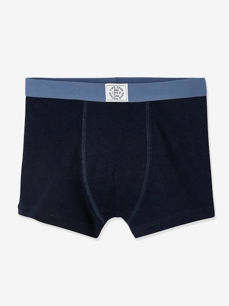 Lot de 5 boxers garçon  BASICS bleu clair 6 - vertbaudet enfant 