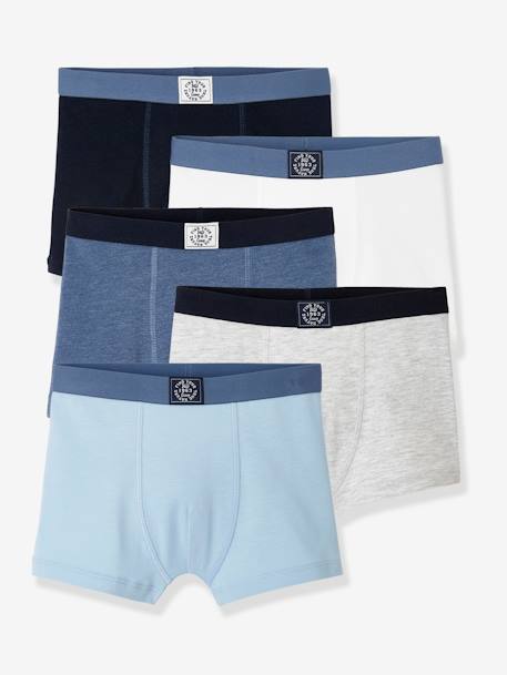 Garçon-Sous-vêtement-Lot de 5 boxers garçon  BASICS