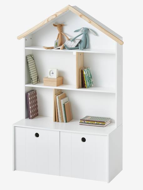 Etagère de rangement LIGNE BORD DE MER Blanc/bois 1 - vertbaudet enfant 