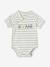 Lot de 3 bodies manches courtes ouverture naissance tilleul 4 - vertbaudet enfant 