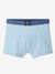 Lot de 5 boxers garçon  BASICS bleu clair 2 - vertbaudet enfant 