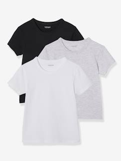 -Lot de 3 T-shirts garçon manches courtes BASICS