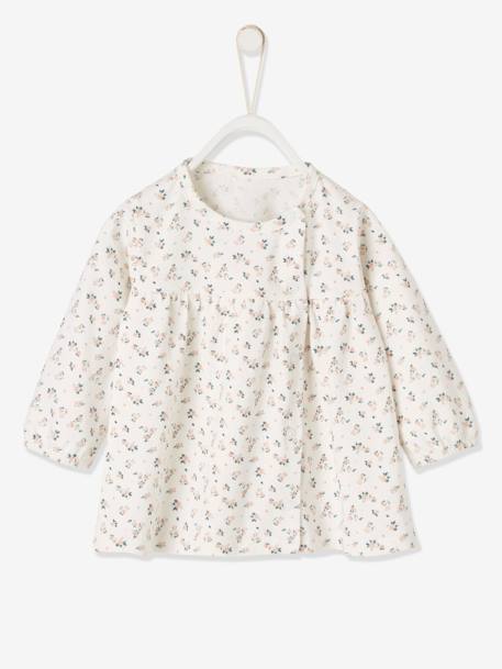 Ensemble bébé naissance 3 pièces bandeau, robe à motifs et legging nude imprimé+rose poudré 3 - vertbaudet enfant 