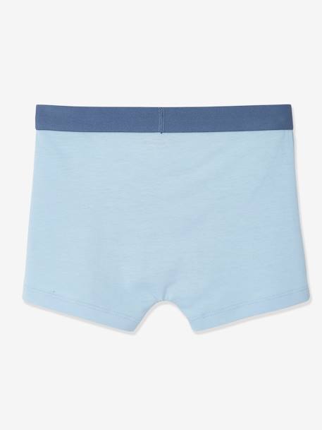 Lot de 5 boxers garçon  BASICS bleu clair 7 - vertbaudet enfant 