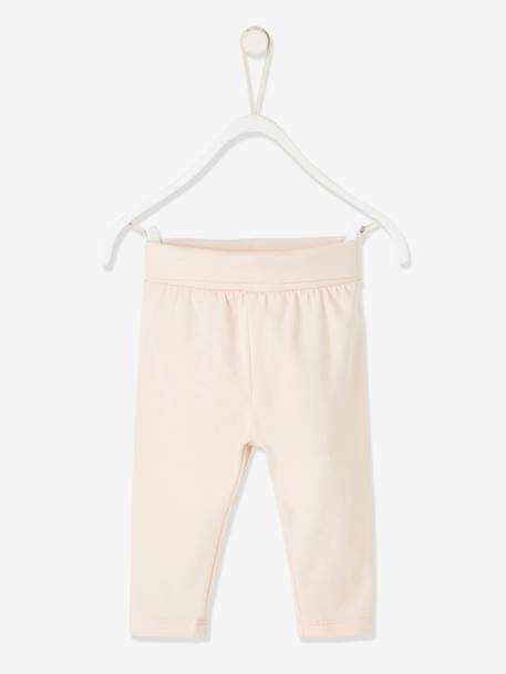 Ensemble bébé naissance 3 pièces bandeau, robe à motifs et legging nude imprimé+rose poudré 4 - vertbaudet enfant 