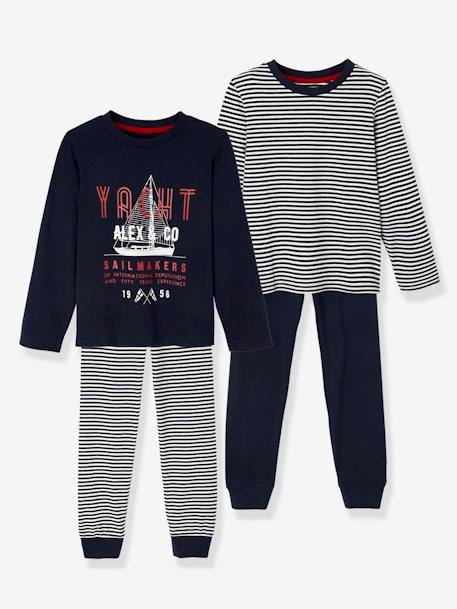 Garçon-Pyjama, surpyjama-Lot de 2 pyjamas bateau BASICS