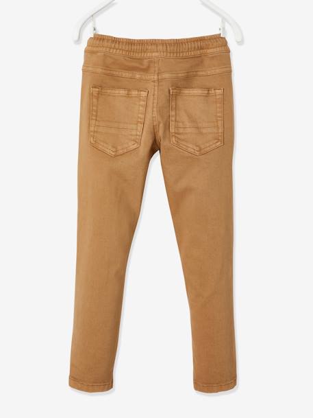 Pantalon slim couleur facile à enfiler garçon BEIGE+bleu nuit 8 - vertbaudet enfant 