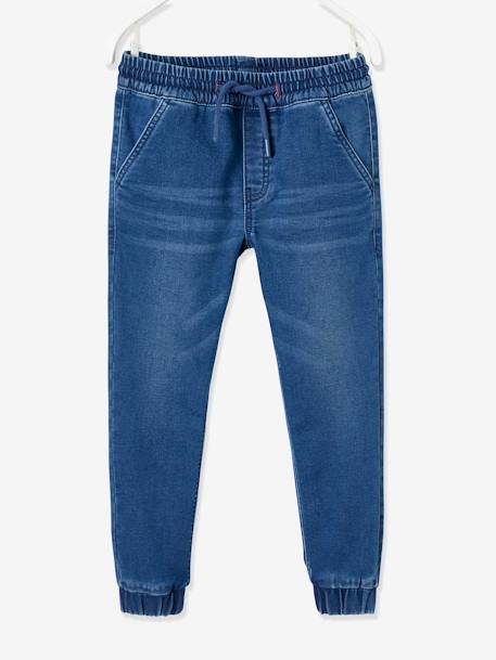 Garçon-Pantalon jogger en molleton effet denim facile à enfiler garçon