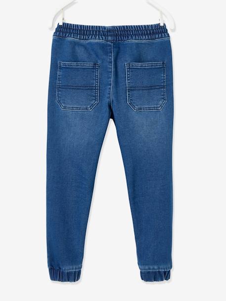 Pantalon jogger en molleton effet denim facile à enfiler garçon DENIM GRIS CLAIR+stone 11 - vertbaudet enfant 