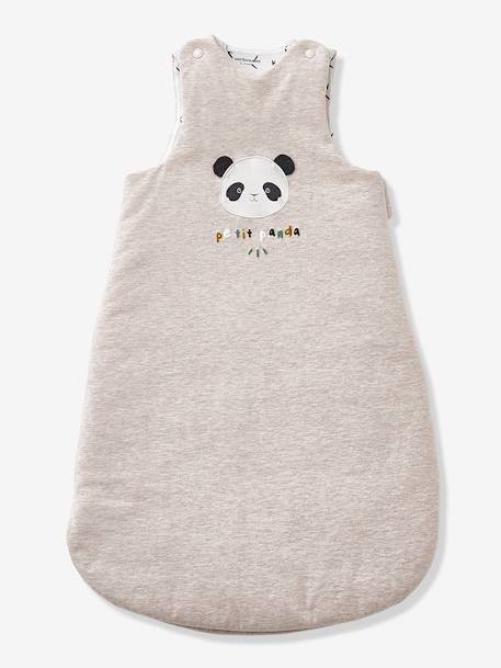 Gigoteuse sans manches Panda HANOÏ beige chiné 2 - vertbaudet enfant 