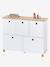 Meuble de rangement 5 bacs LIGNE PTILOU Blanc/bois 2 - vertbaudet enfant 