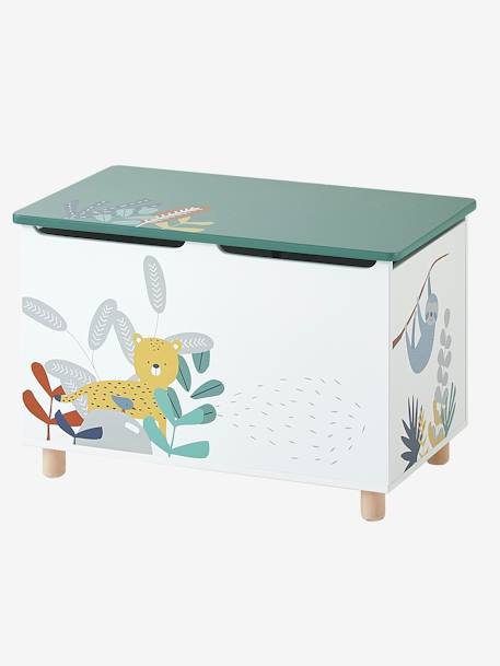 Coffre à jouets Jungle Paradise BLANC / VERT 1 - vertbaudet enfant 