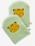 Lot de 2 gants de toilette jaune curry+vert 2 - vertbaudet enfant 