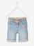 Bermuda en jean brodé fleurs Basics fille double stone 2 - vertbaudet enfant 