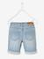 Bermuda en jean brodé fleurs Basics fille double stone 3 - vertbaudet enfant 