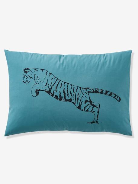 Parure fourre de duvet + taie d'oreiller TIGER bleu 4 - vertbaudet enfant 