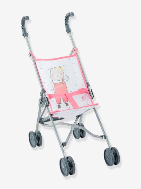 Poussette canne rose COROLLE pour poupon 36 à 42 cm ROSE 1 - vertbaudet enfant 