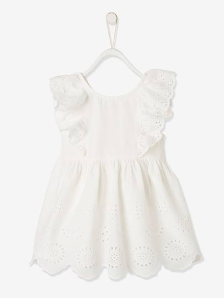 Ensemble de cérémonie bébé robe, bloomer et bandeau corail+ivoire 4 - vertbaudet enfant 