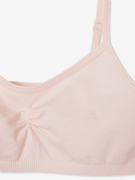 Lot de 2 brassières fille en microfibre ROSE CLAIR UNI 5 - vertbaudet enfant 