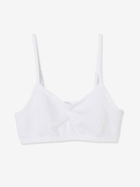 Lot de 2 brassières fille en microfibre ROSE CLAIR UNI 3 - vertbaudet enfant 