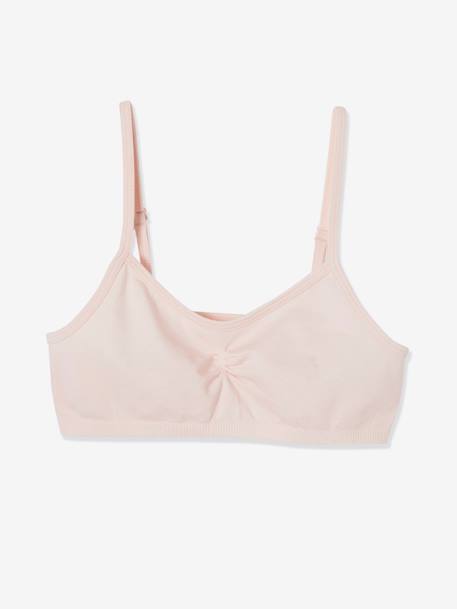 Lot de 2 brassières fille en microfibre ROSE CLAIR UNI 2 - vertbaudet enfant 