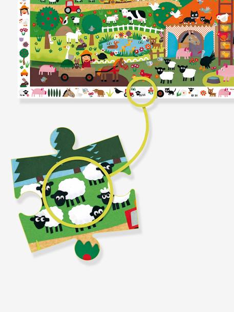 Puzzle d'observation 35 pièces La Ferme DJECO rouge 5 - vertbaudet enfant 