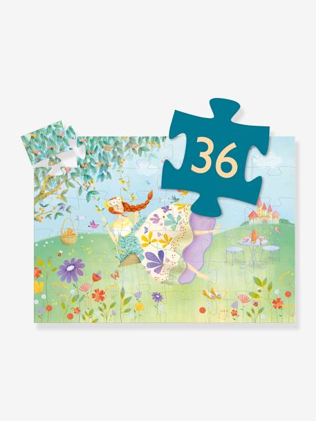 Puzzle La Princesse du printemps 36 pièces DJECO BLEU 3 - vertbaudet enfant 