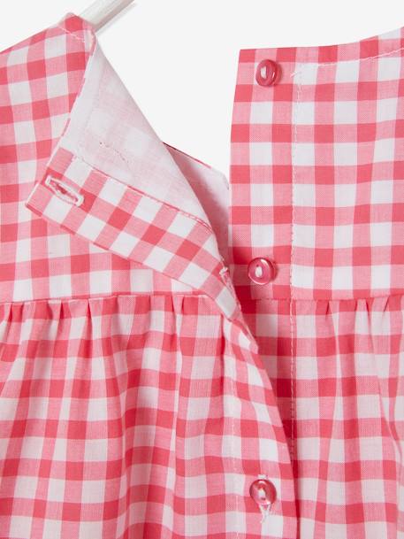 Blouse bébé fille imprimée carreaux rose 3 - vertbaudet enfant 