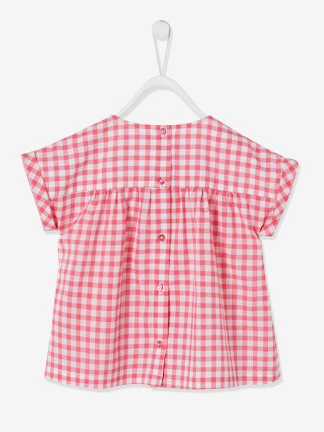 Blouse bébé fille imprimée carreaux rose 2 - vertbaudet enfant 