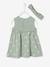 Robe et bandeau assorti bébé fille écru+rose poudré+tilleul imprimé 15 - vertbaudet enfant 