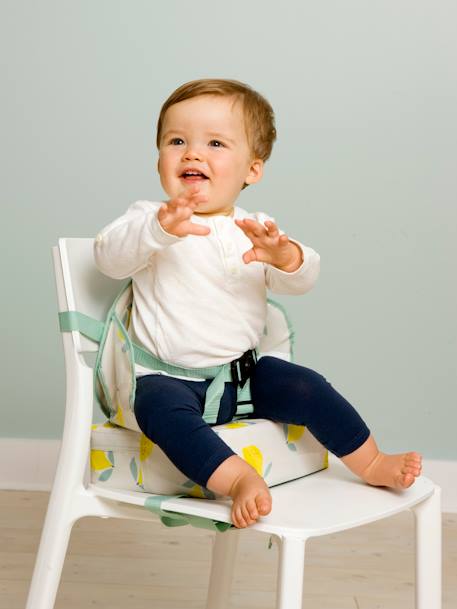 Rehausseur de chaise Easy up BABY TO LOVE gris étoiles+HAPPY LEMON+rayé bleu 8 - vertbaudet enfant 