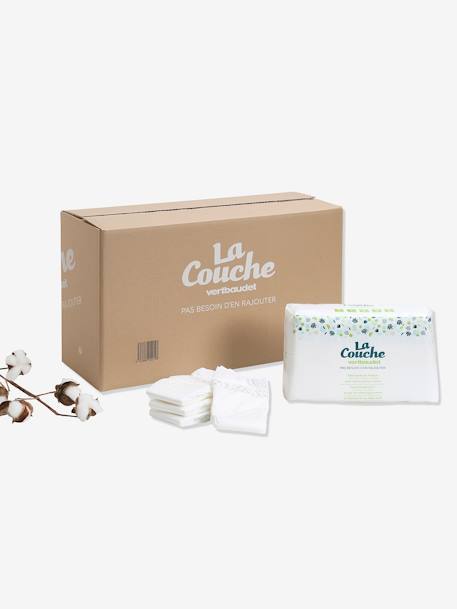 Box de 6 paquets de 32 couches T3 (de 4 à 9 kgs) VERTBAUDET blanc 7 - vertbaudet enfant 