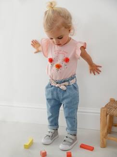 Bébé-Pantalon, jean-Jean avec ceinture en tissu bébé