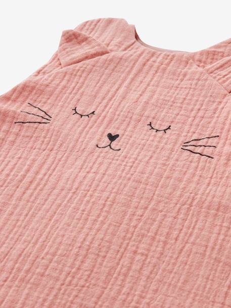 Gigoteuse spécial été en gaze de coton bio* JOLI CAT rose 4 - vertbaudet enfant 