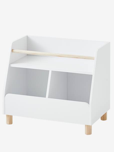 Meuble de rangement mixte étagère + bacs LIGNE PTILOU Blanc/bois 2 - vertbaudet enfant 