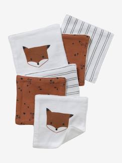 Baby fox bebe-Puériculture-Toilette de bébé-Lot de 6 lingettes lavables