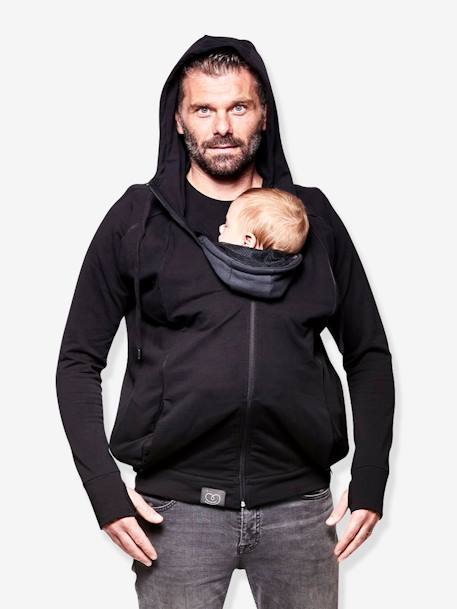 Le Sweat du parent LOVE RADIUS Gris chiné+NOIR 6 - vertbaudet enfant 