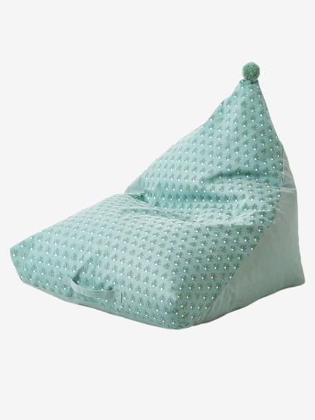 Pouf poire Palmettes vert 1 - vertbaudet enfant 