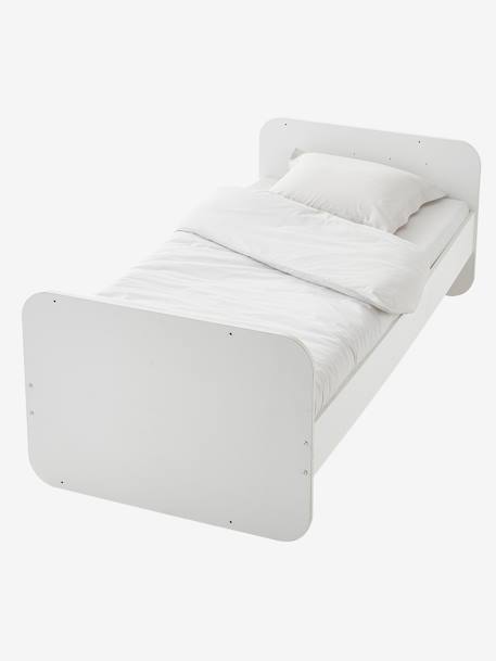 Lit combiné évolutif avec rangements et table à langer LIGNE ECLIPSE BLANC / BOIS 4 - vertbaudet enfant 